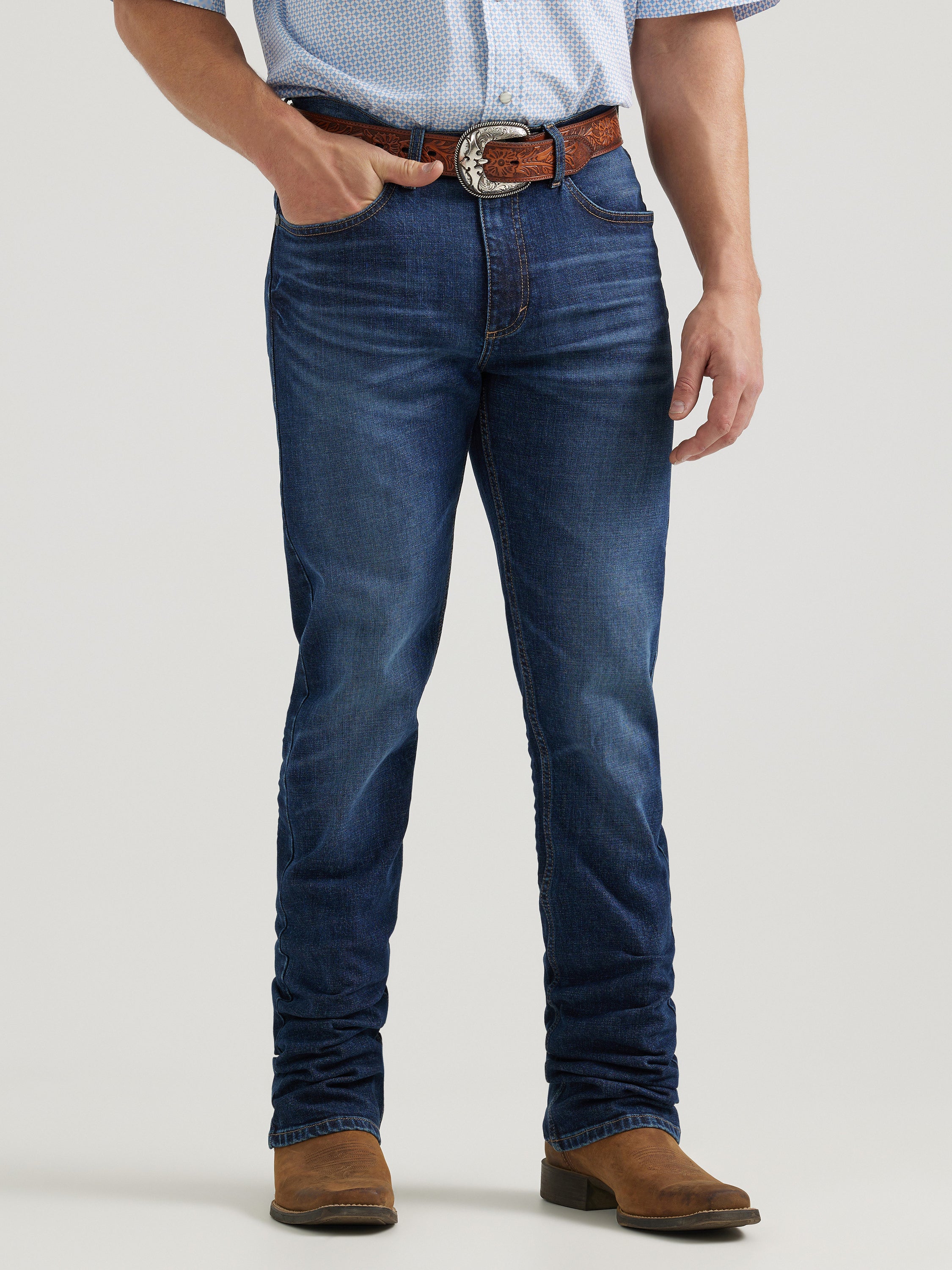 Wrangler Men's 20X Vintage Boot 42 Blue Jean – Gavel Western Wear