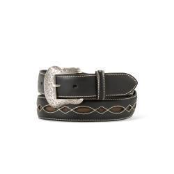 Ariat Men Boot Stitch Filigree Black Belt