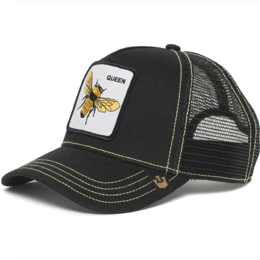 Goorin Bros The Farm Queen Bee Trucker Hat Black Snapback One Size Goorin Bros The Farm Queen Bee Black Trucker Hat - New With  main image 2