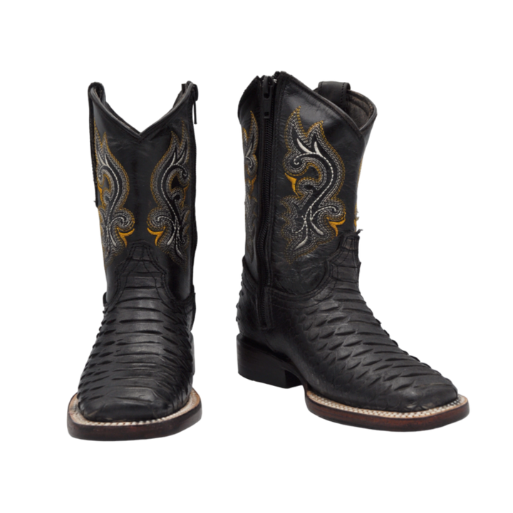 Gavel Kid's Python Print Black Boot