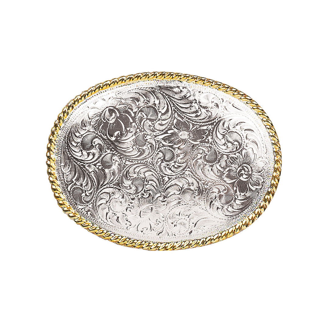 Nocona Mens Oval Scrolled Buckle