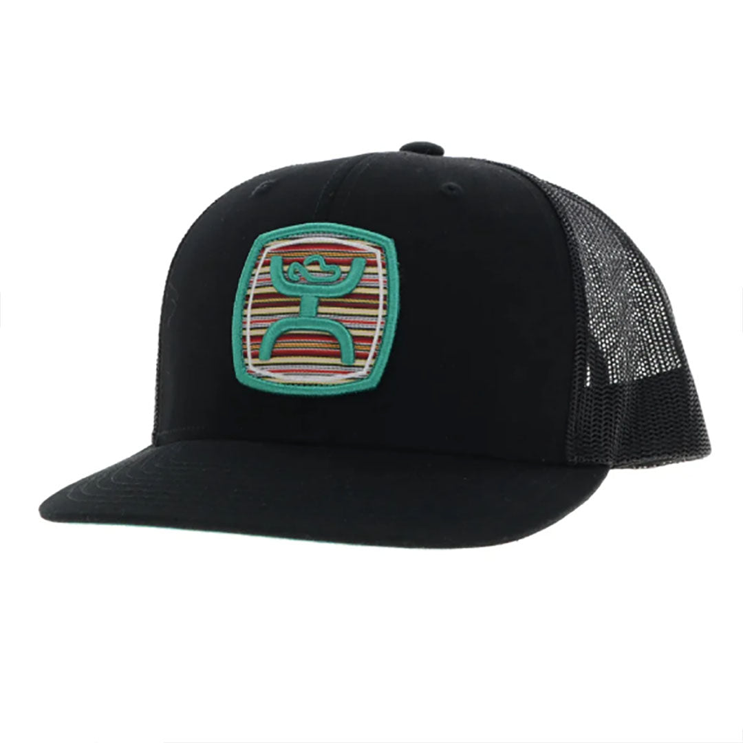 Hooey Zenith Black with Serape Pattern Patch Cap