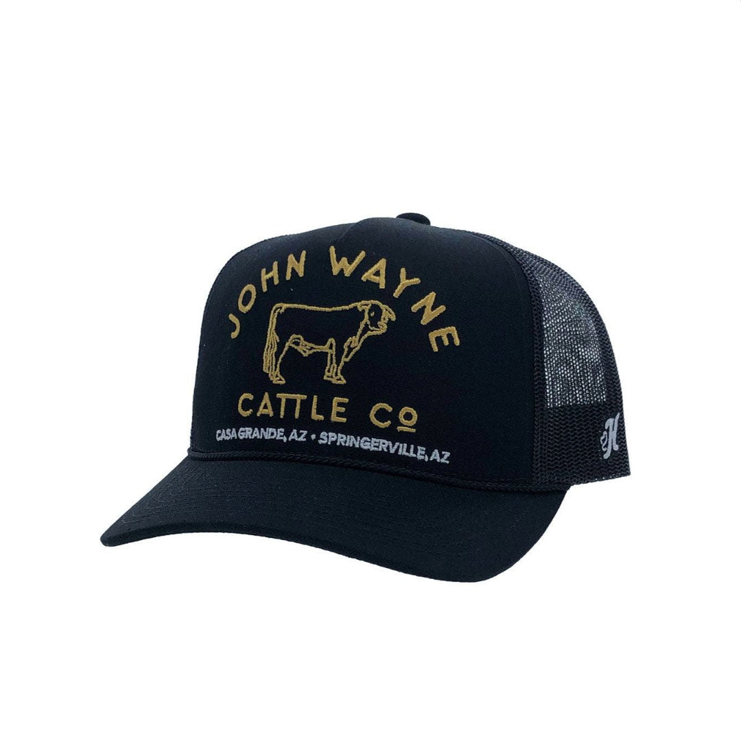 Hooey John Wayne Cattle Black Logo Cap