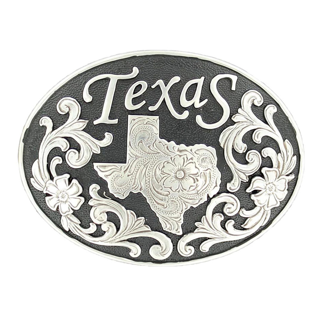 Nocona Oval Texas Belt Buckle