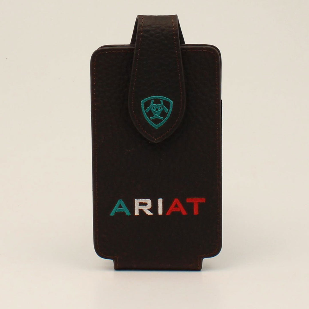 Ariat Mexican Logo Medium Cell Phone Case Rowdy Brown