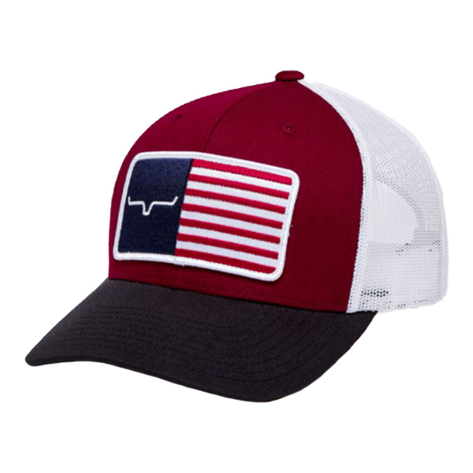 Kimes Ranch American Trucker Burgundy Cap