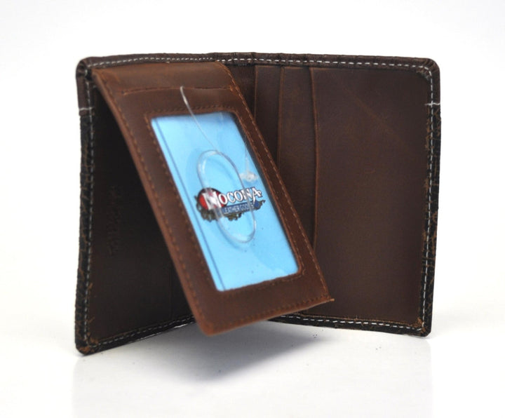 Nocona Genuine Leather Exotic Print Western Bifold Wallet