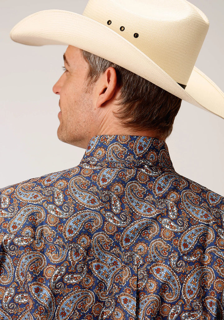 Roper Men's Long Sleeve Button Country Paisley Western Shirt