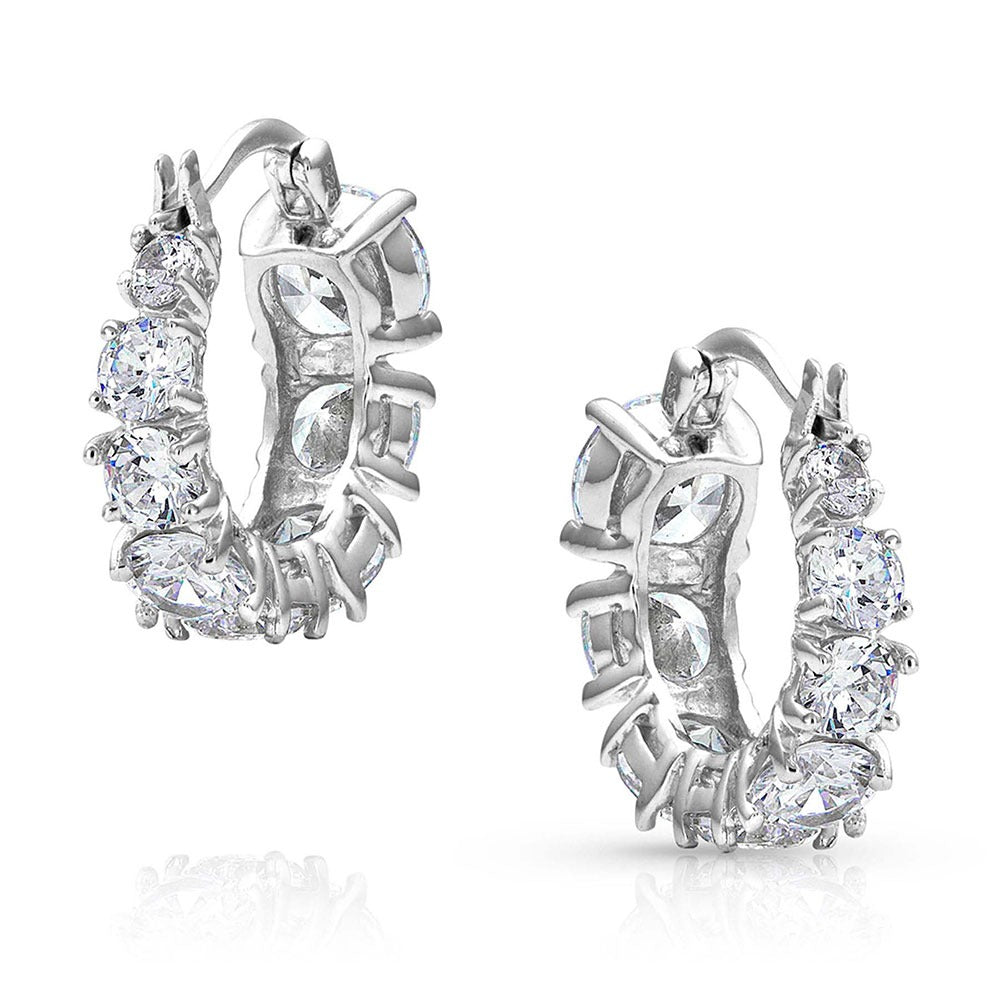 Montana Silversmith Sliding Brilliance Hoop Earrings