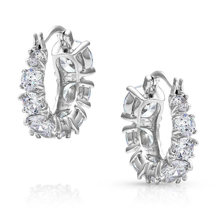 Montana Silversmith Sliding Brilliance Hoop Earrings