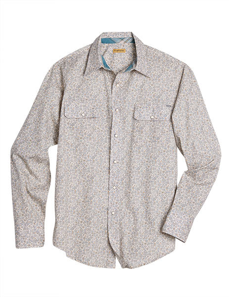 Tin Haul Men's Long Sleeve Hierographics Print Snap Shirt
