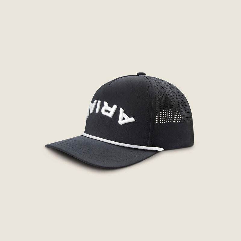 Ariat Mens 3D Embroidery Upside Down Cap- Black