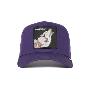 Goorin Bros Lone Wolf Purple Trucker Hat