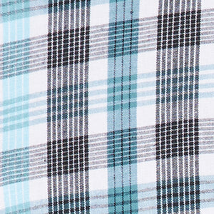 Wrangler Men's Advanced Comfort Plaid Print Short Sleeve Blue/Black Shirt