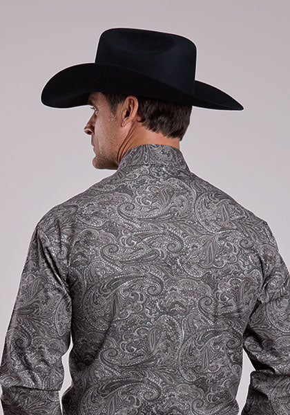 Stetson Men's Long Sleeve Smoke Paisley Snap Shirt