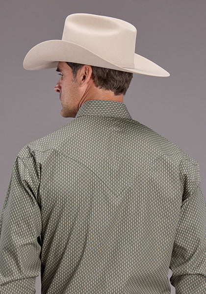 Stetson Men's Long Sleeve Smoke Diamonds Snap Shirt