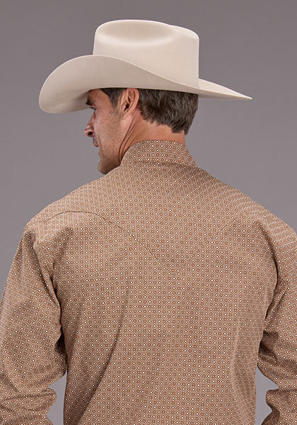 Stetson Men's Long Sleeve Spice Mosaic Snap Shirt