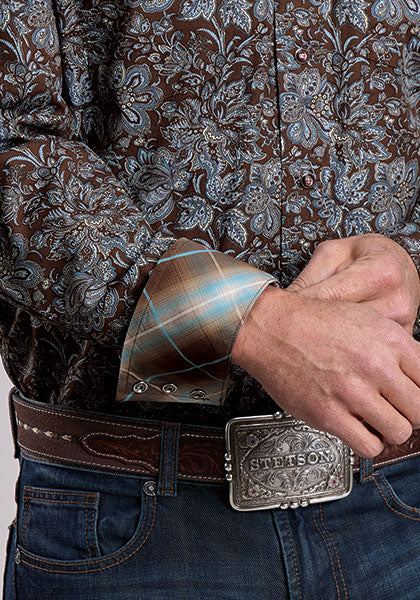 Stetson Men's Long Sleeve Fall Paisley Shirt