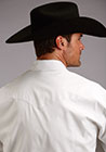 Stetson Men's Long Sleeve Solid White Poplin Snap Shirt