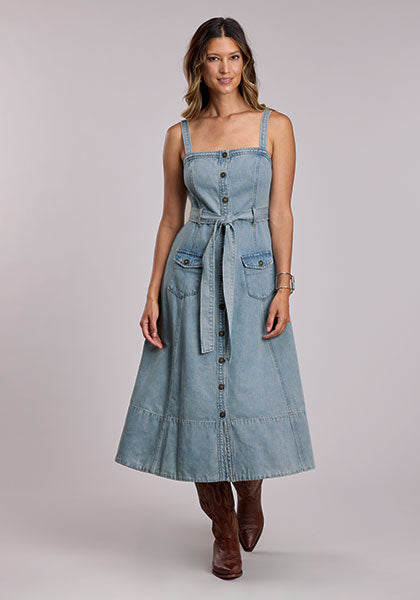 Stetson Womens Denim Strap Dress