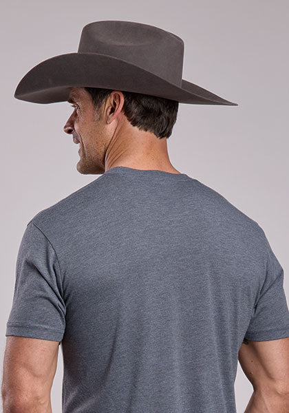 Stetson Logo T-Shirt Short Sleeve - Grey