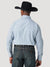 Wrangler Men's George Straight Long Sleeve Shirt Blue Diamond Print