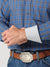 Wrangler Long Sleeve Logo Shirt Blue / Tan Plaid 2318987
