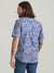 Wrangler Men's 20X Competition Advanced Comfort Blue/White Flower Shirt