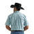 Wrangler Men's George Straight Short Sleeve Aqua Plaid Snap Shirt