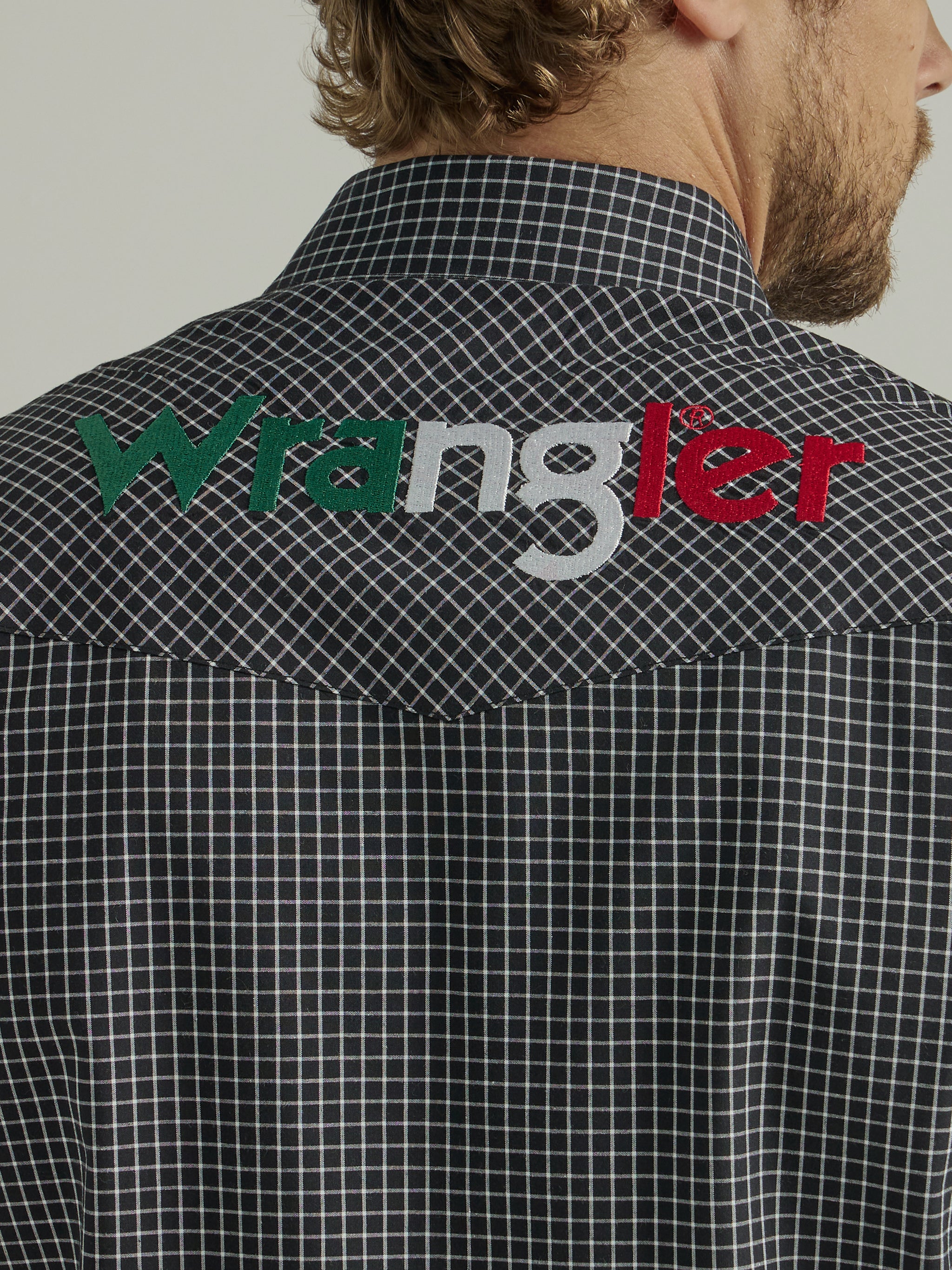 Wrangler Men's Mexi Logo Black Long Sleeve Shirt Black S at