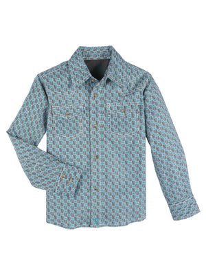Wrangler Boy's 20X Competition Advanced Comfort BJC Long Sleeve Shirt