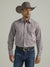 Wrangler 20X Men's Competition Advanced Comfort  Western Snap Shirt in Purple Bunches