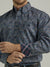 Wrangler Men's George Strait Navy Paisley Long Sleeve Button Down Shirt
