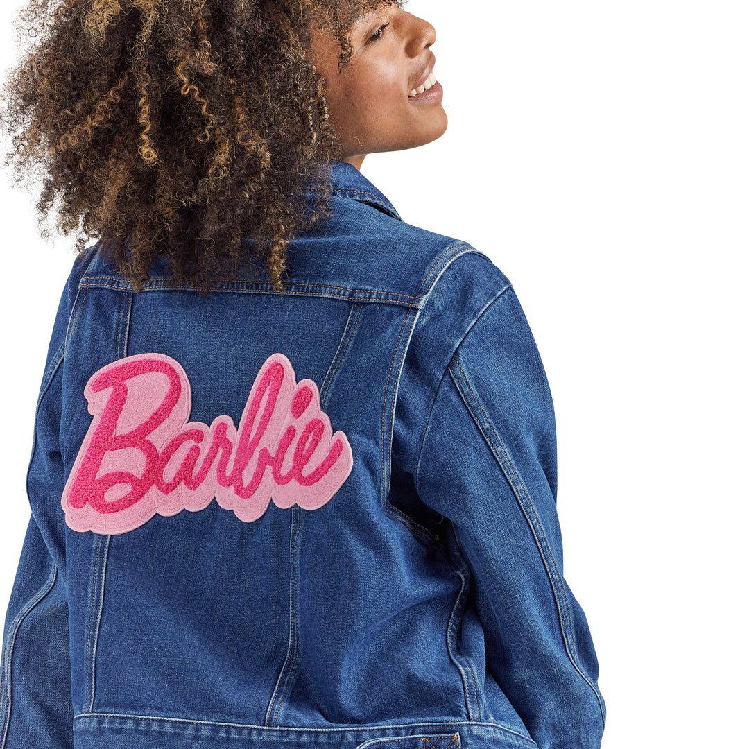 Wrangler x Barbie Zip Front Denim Jacket in Wrangler Blue