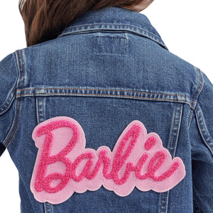 Wrangler x Barbie™ Girls' Zip Front Denim Jacket in Wrangler Blue