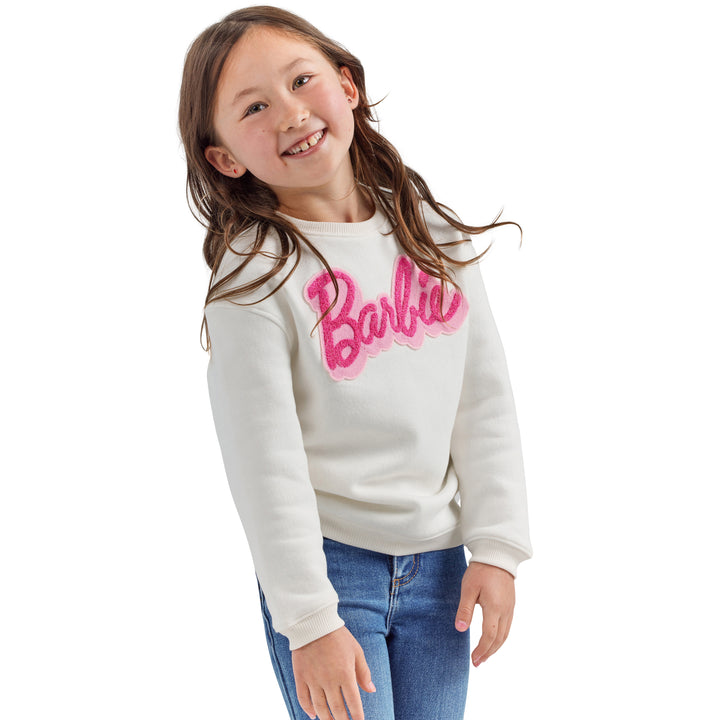 Wrangler x Barbie Girls' Relaxed Logo Sweatshirt