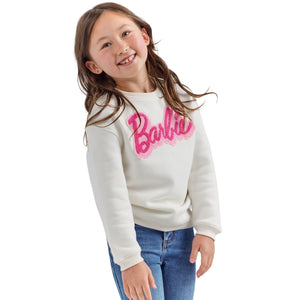 Wrangler x Barbie™ Girls' Relaxed Logo Sweatshirt
