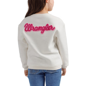 Wrangler x Barbie Girls' Relaxed Logo Sweatshirt