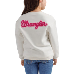 Wrangler x Barbie™ Girls' Relaxed Logo Sweatshirt