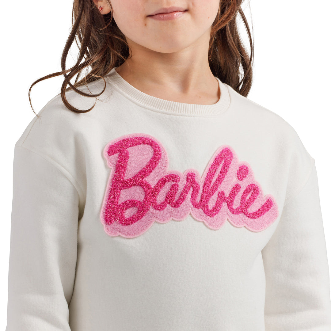 Wrangler x Barbie Girls' Relaxed Logo Sweatshirt