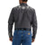Wrangler Men's Rodeo Ben Western Snap Embroidered Grey Shirt