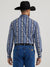 Wrangler Men's Checotah Collection Classic Fit Grey Shirt