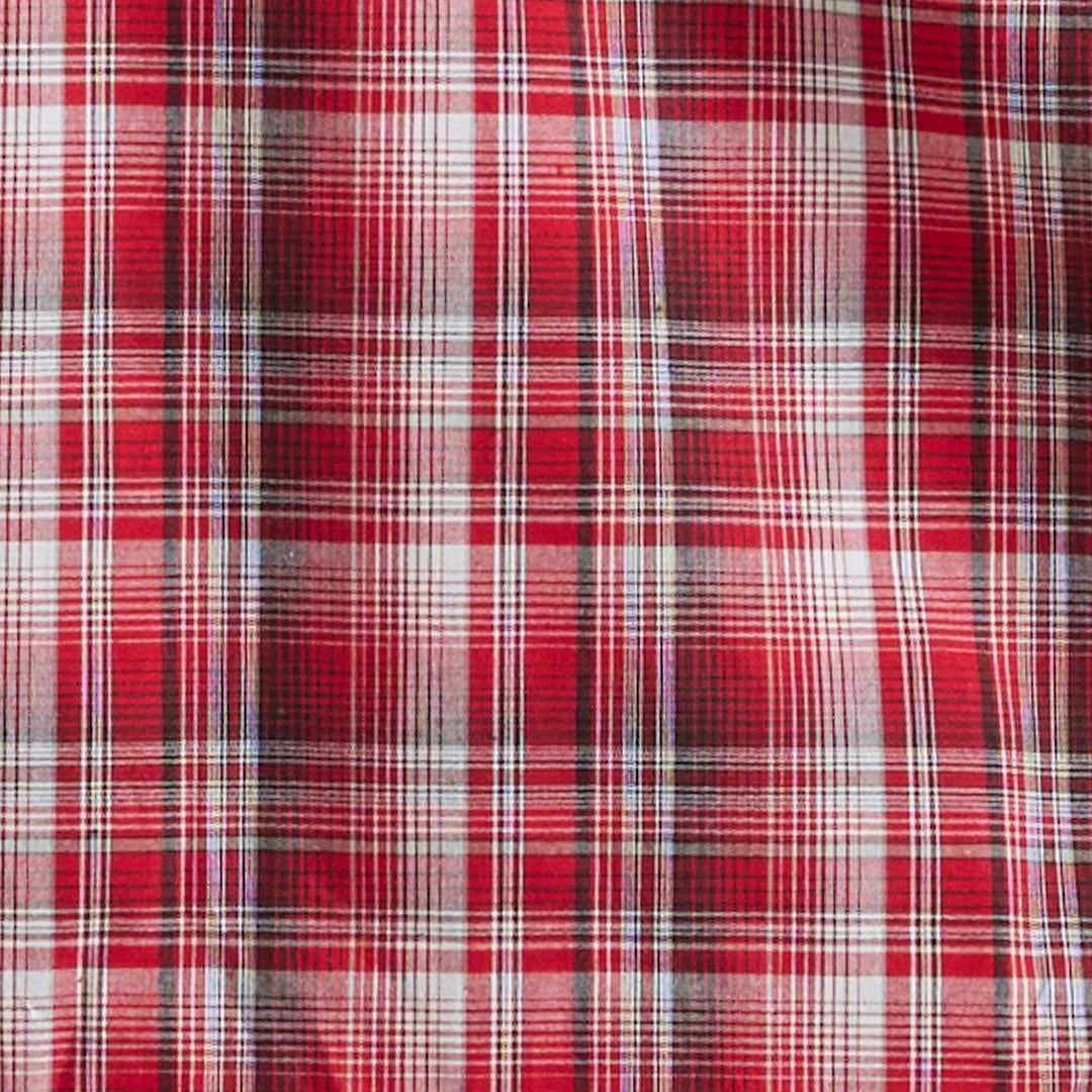 Wrangler Men's Retro Modern Fit Red Plaid Shirt