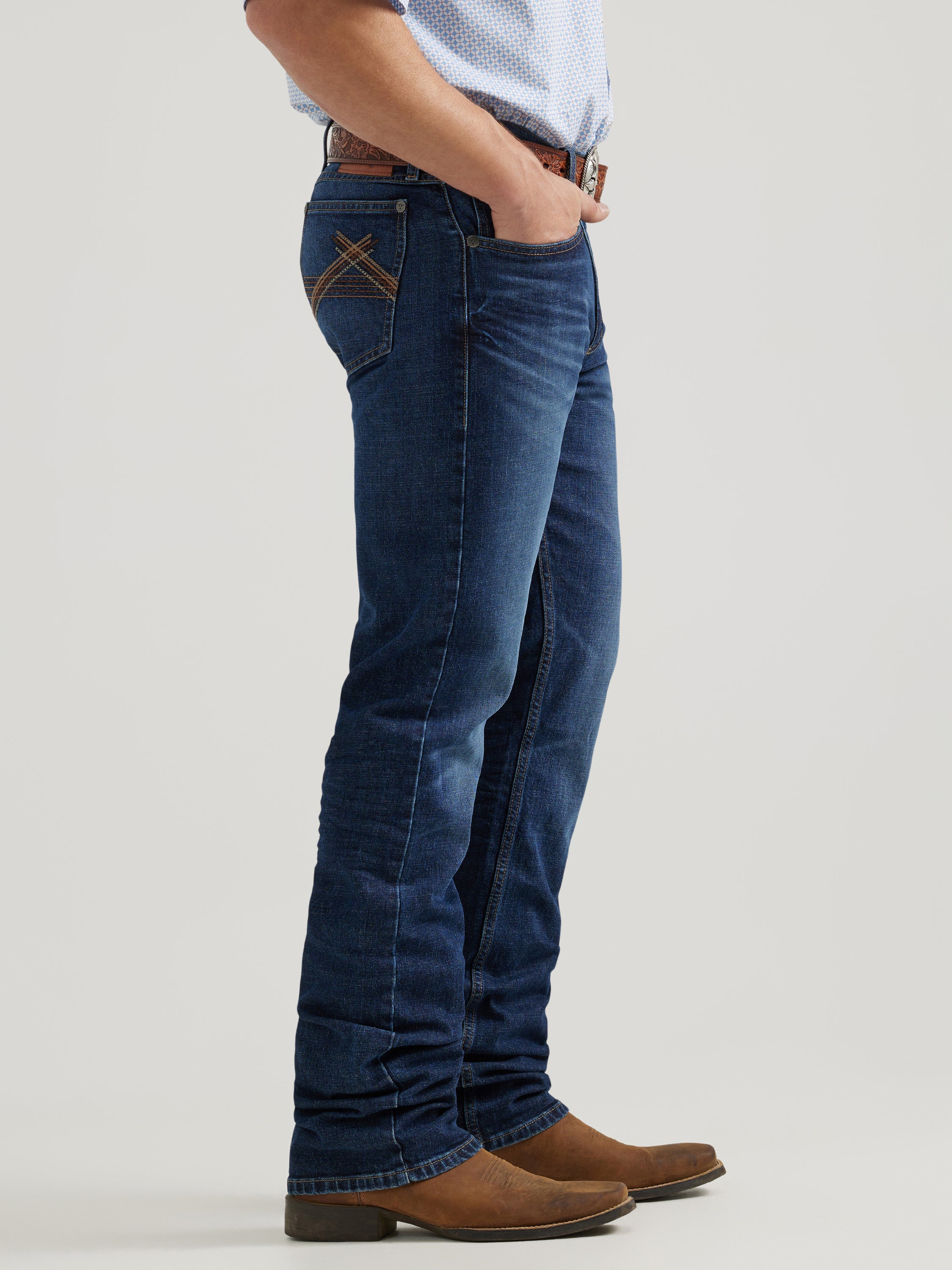 Wrangler Men's 20X Vintage Boot 42 Blue Jean – Gavel Western Wear