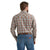 Wrangler Men's Retro Modern Fit Brown Flannel Snap Shirt