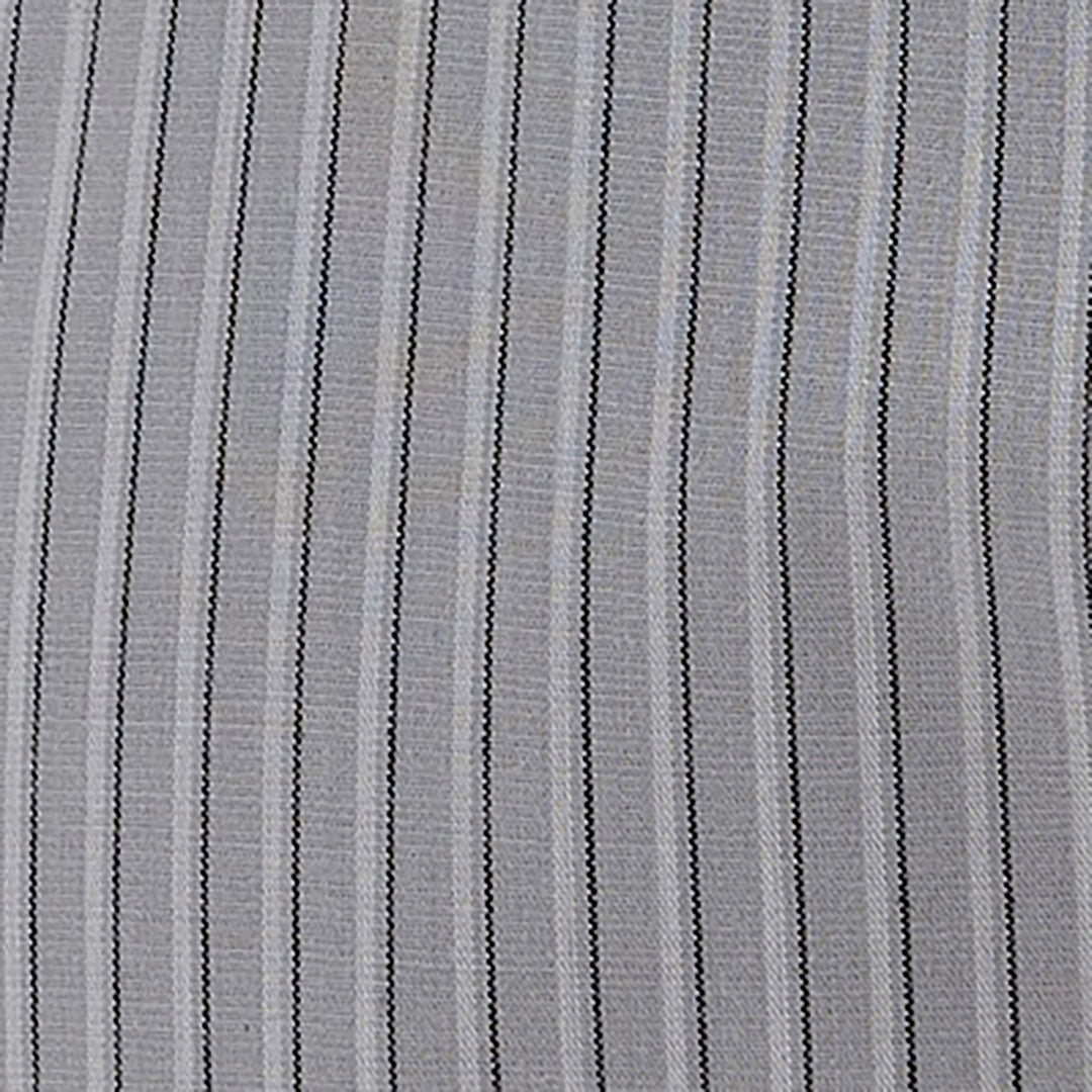 Wrangler Men's Classic Fit Grey Pearl Snap Striped Shirt