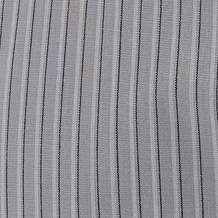 Wrangler Men's Classic Fit Grey Pearl Snap Striped Shirt