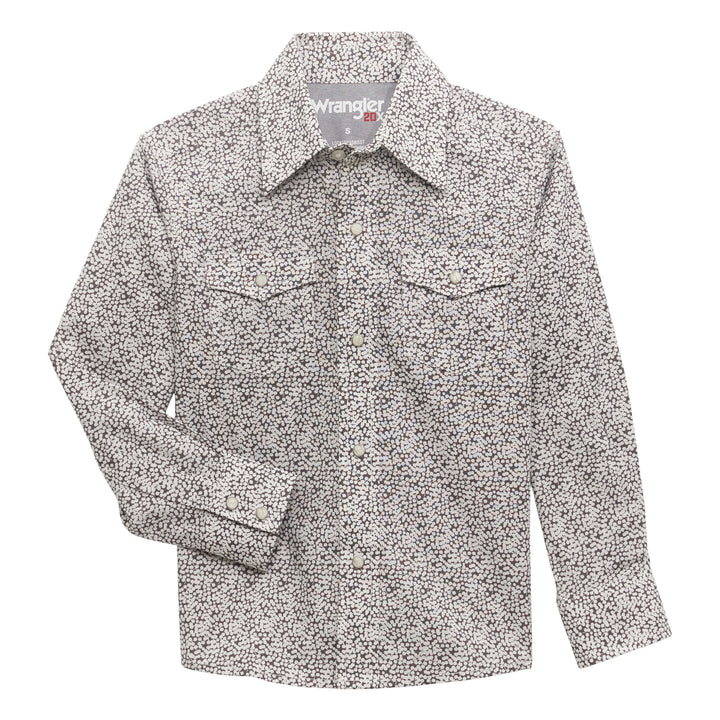 Wrangler Kid's 20X Spotted Long Sleeve Snap Shirt