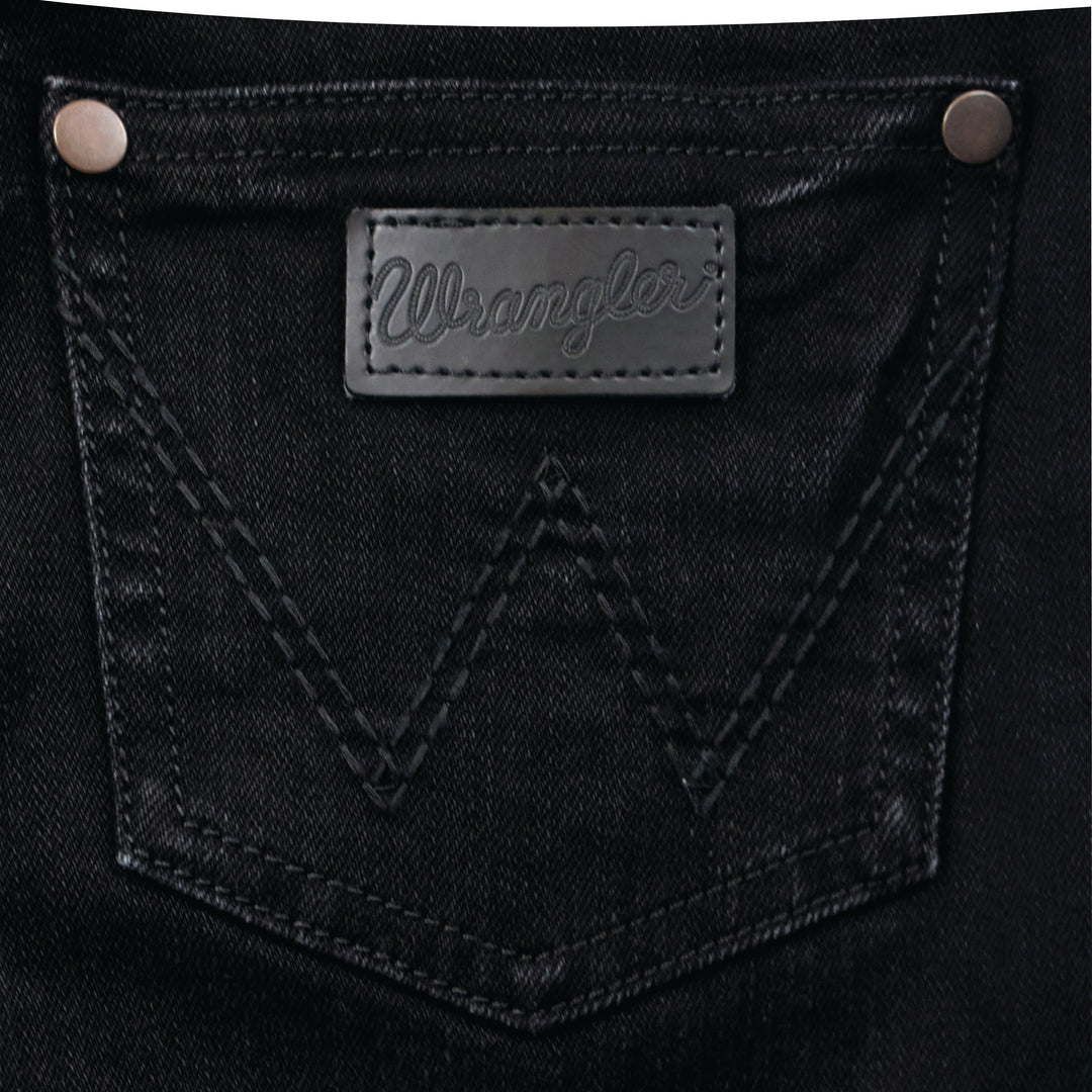 Wrangler Boy's Retro Slim Straight Black Jean