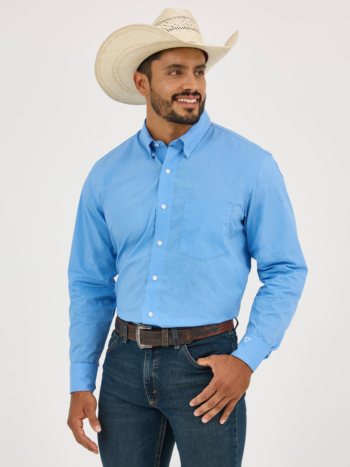 Men's Wrangler X Cody Johnson Long Sleeve Shirt - Classic Fit - Blue